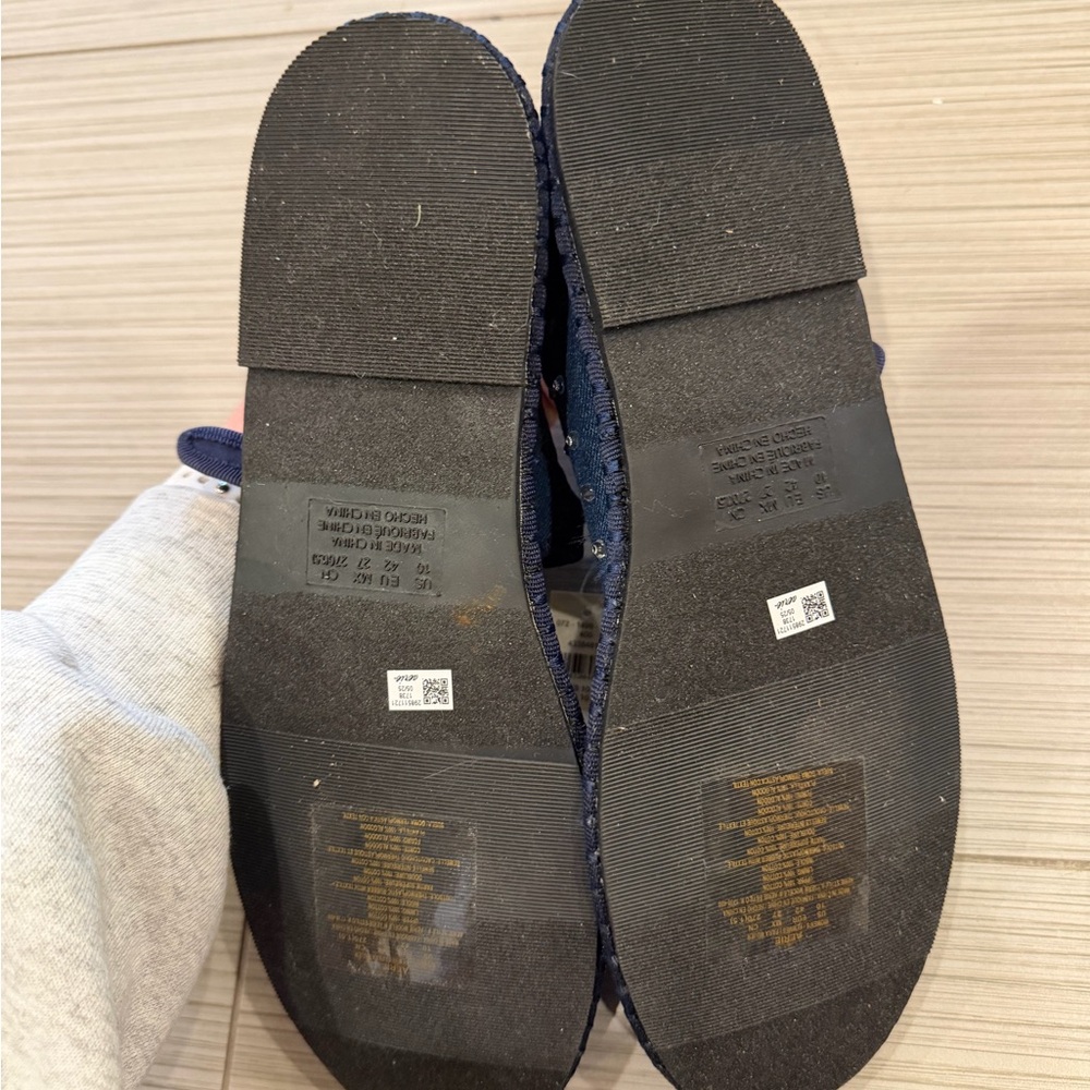 Aerie Denim Mary Jane Ballet Flats Women's Shoes, Size 10 - Picture 3 of 3